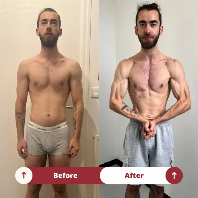 Prêt pour la MASSE 2 ‼️
Tu dois toujours attaquer une phase de surplus calorique en ayant la base la plus propre possible !
Ça, ce n’est plus un secret…
En revanche, même pendant ta masse, tu dois faire attention à ne pas atteindre un bodyfat trop élevé.
Si le travail a été fait sur ta 1ʳᵉ sèche et la PDM bien gérée derrière, une minicut de 4 à 8 semaines sera largement suffisante.
C’est ce qu’on a fait avec Thomas :
+6,5 kg sur la masse en 28 semaines
-5 kg sur la minicut de 7 semaines
Résultats :
▪️ +1,5 kg par rapport à la 1ʳᵉ cut, mais plus sec et plus musclé
▪️ Des kcal plus hautes pour attaquer la masse 2
▪️ Presque pas de perte de force en fin de sèche
Nous sommes dans les conditions idéales pour la prochaine phase de surplus.
C’est maintenant que les choses vont devenir intéressantes 😈
Pour toutes demandes de coaching envoyez moi un DM 📩
#cut #transformationphysique #coachsportif #discipline #hardwork #pertedegras