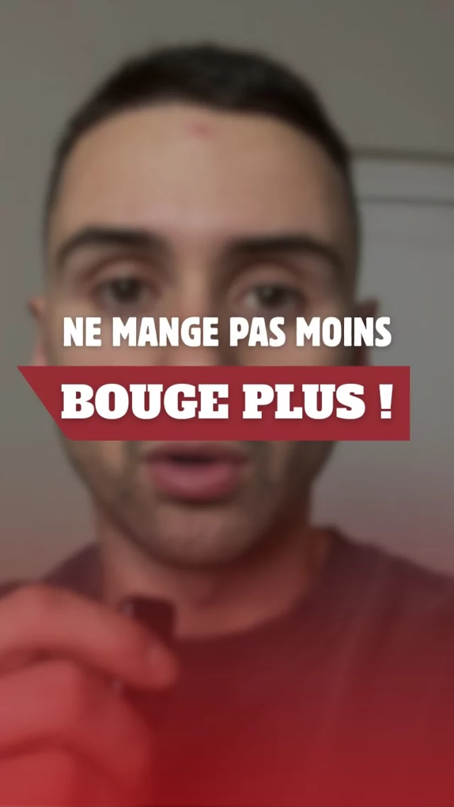 Ne mange pas moins, bouge plus ! 🏃🏻‍♂️
Tu t’affames au quotidien et tu rentres dans un cercle vicieux.. 
Au lieu de ça augmente ton nombre de pas et inclus un peu de cardio chaque semaine 
N’ai pas peur des calories. Au contraire, utilise-les pour tes séances de musculation et autres dépenses énergétiques 💪🏻
Commente « CARDIO » et je t’envoie une vidéo explicative pour perdre du gras ! 📉
#coaching #evolution #basicfitchampniers #cardio